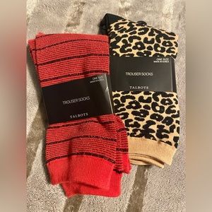 NWT- 2 pairs of Talbots socks